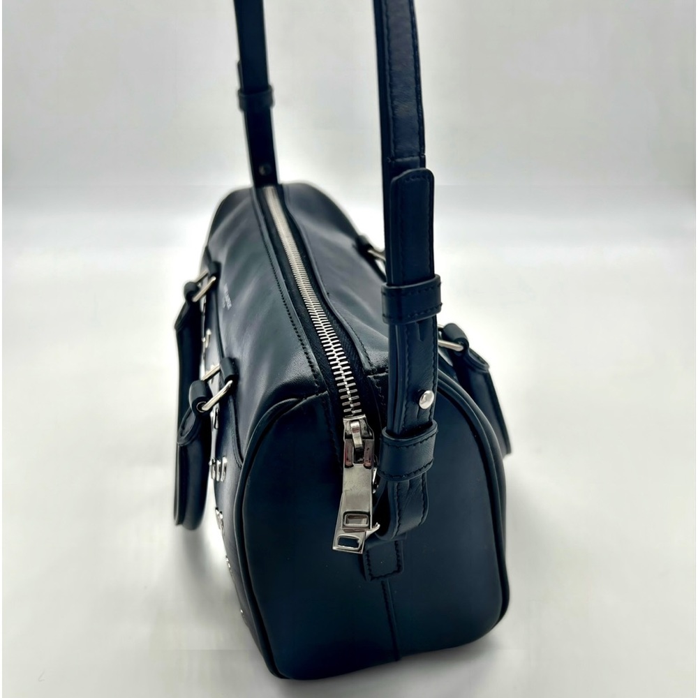 RARE YSL ✨Excellent Condition✨Classic Baby Studded Duffle Bag in Black Leather - Picture 4 of 12